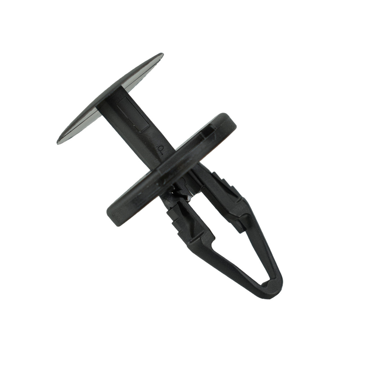 Black Nylon Ergo Tufloks Push Retainer Clips - 1/4" Hole - 17.5 MM Stem - 25 Pack
