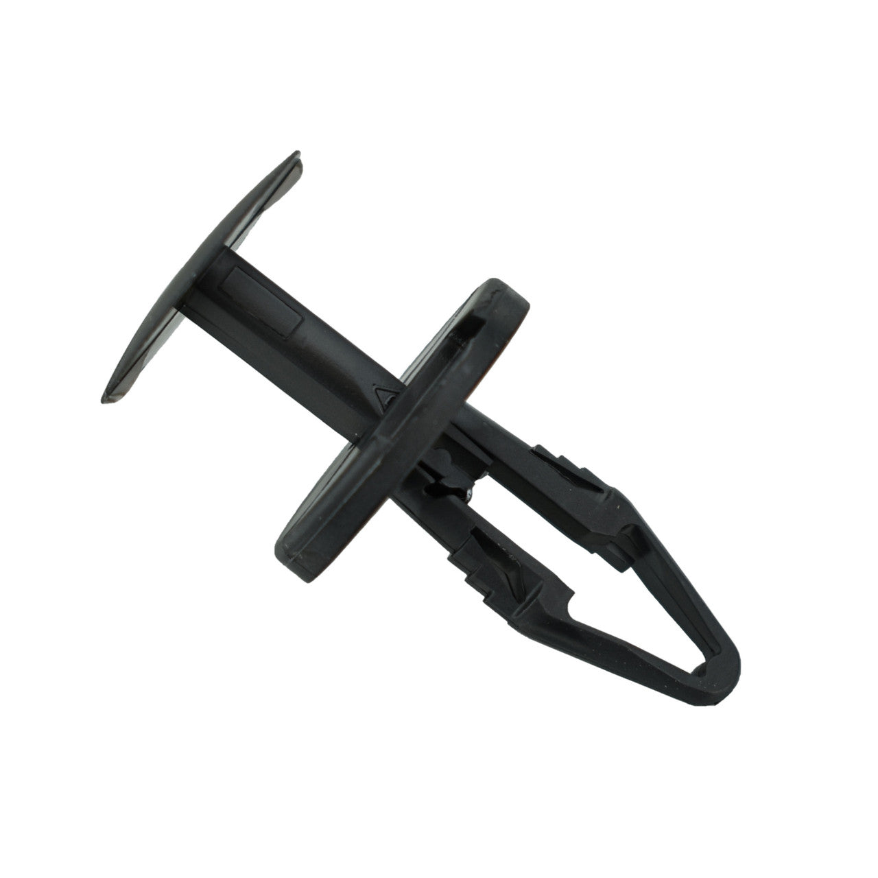 Black Nylon Ergo Tufloks Push Retainer Clips - 1/4" Hole - 20 MM Stem - 50 Pack