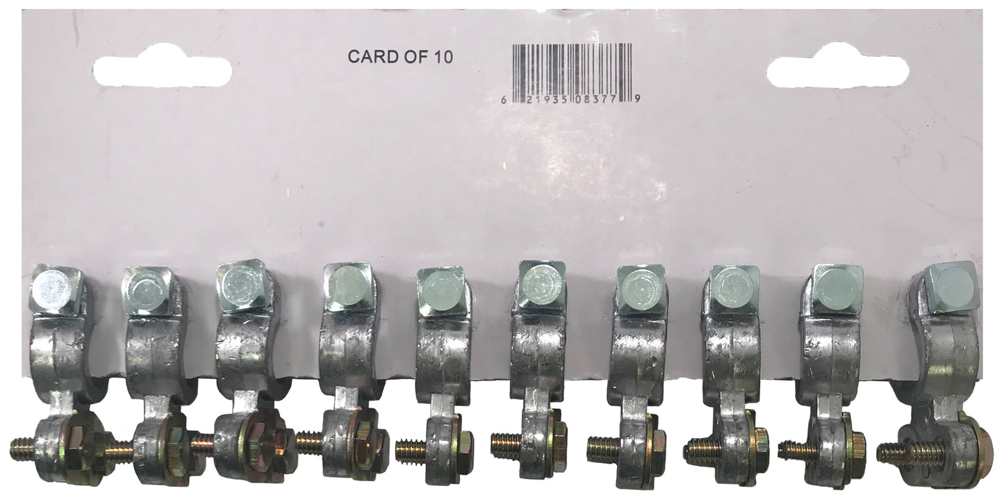 Heavy Duty Top Post Battery Terminals - Card of 10