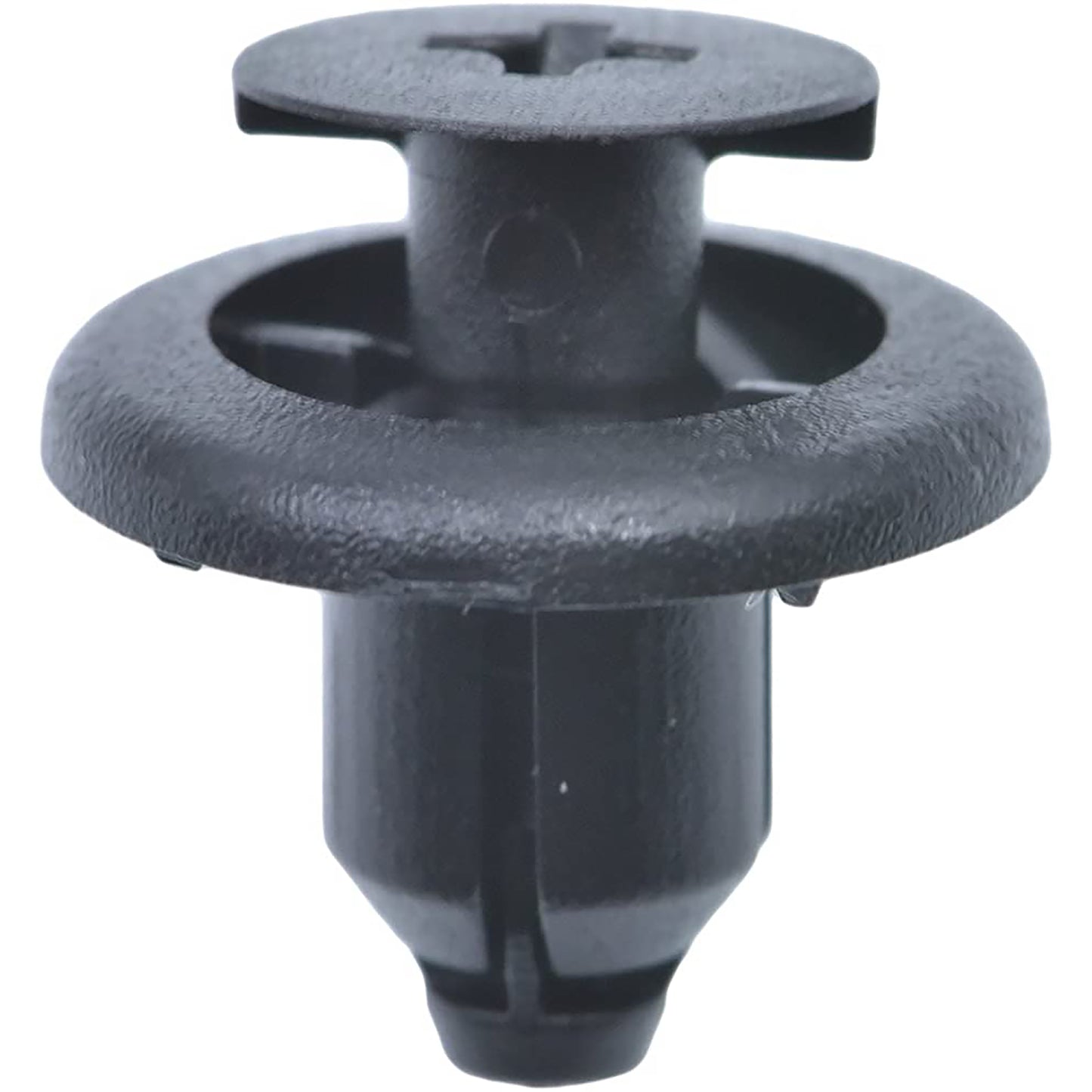 Black Nylon Fender & Front Bumper Phillips Screw Retainers - 7MM Hole 9MM Stem 15MM Flange - 15 Pack