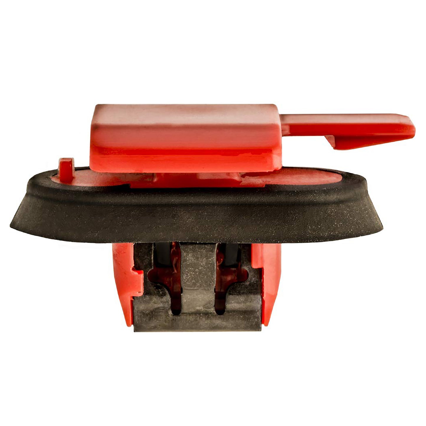 Red Nylon With Sealer & Metal Reinforced Door Sill Plate Retainers 10MM Stem 17 x 24MM Top - 10 Pack