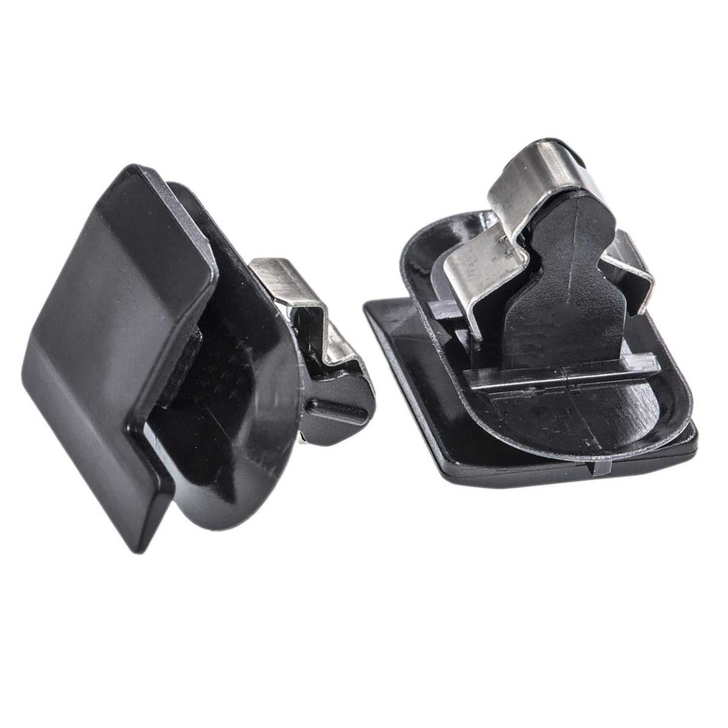 Black Nylon With Metal Reinforced Windshield Pillar Interior Moulding Retainers 12MM Stem - 15 Pack