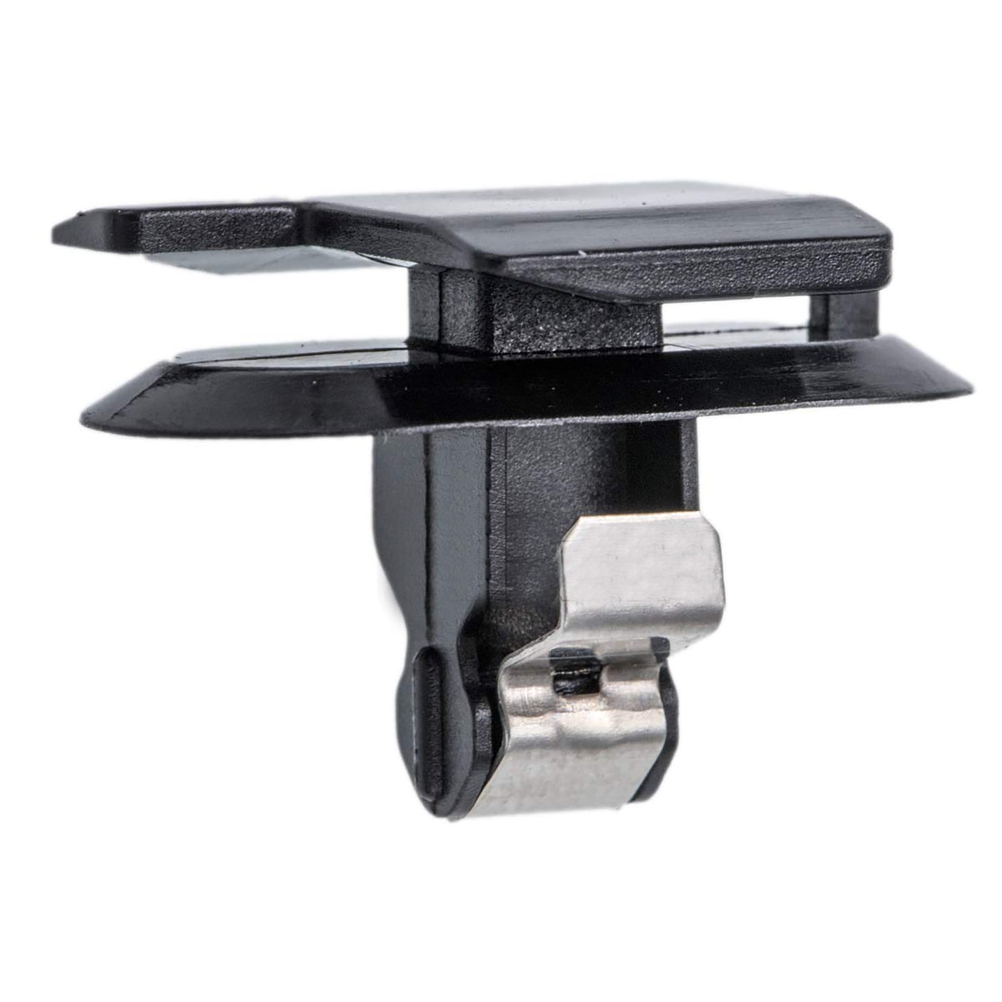Black Nylon With Metal Reinforced Windshield Pillar Interior Moulding Retainers 12MM Stem - 15 Pack