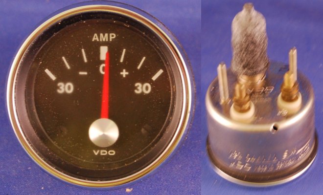 VDO MARINE Ammeter 2-3/8" Diameter 30 - 0 - 30 Scale – Sherco-Auto.com