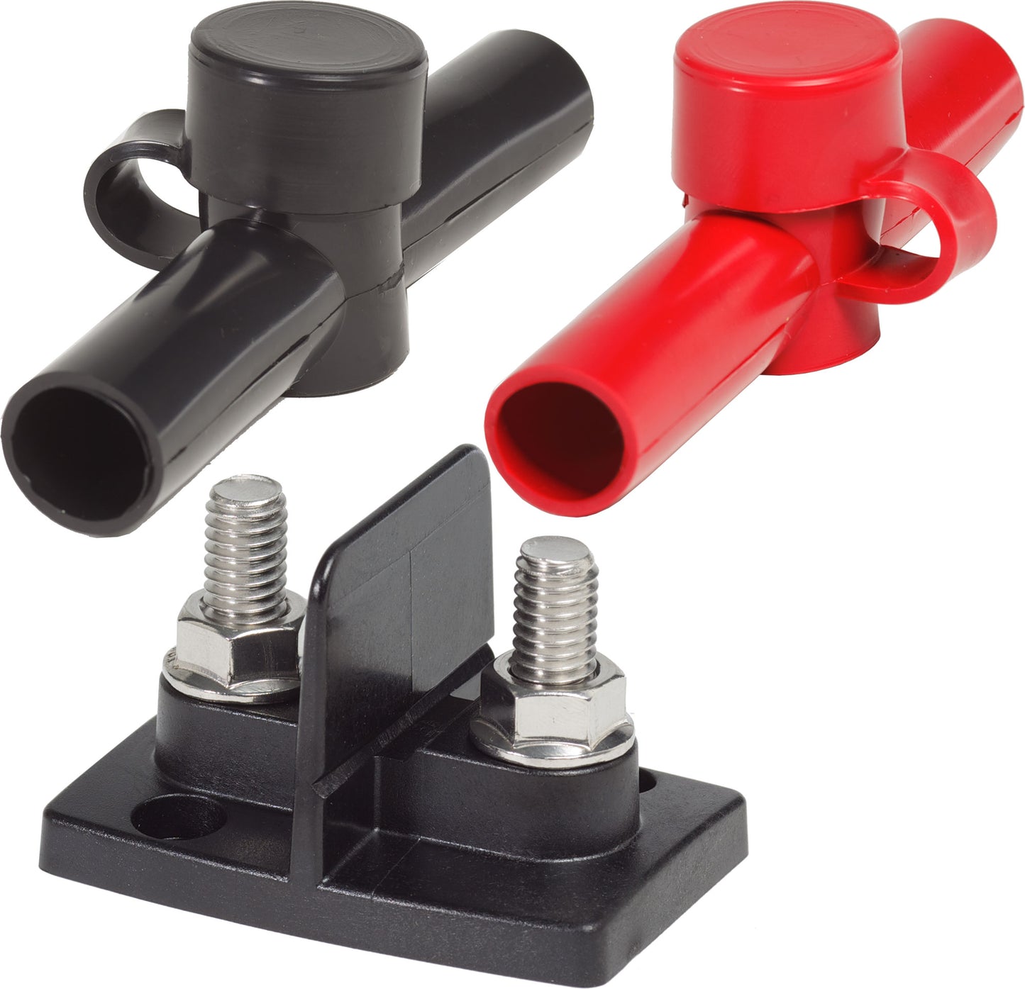 Blue Sea Systems #2017 Marine Dual Power Post - Two 3/8"-16 Studs 200A 48V DC