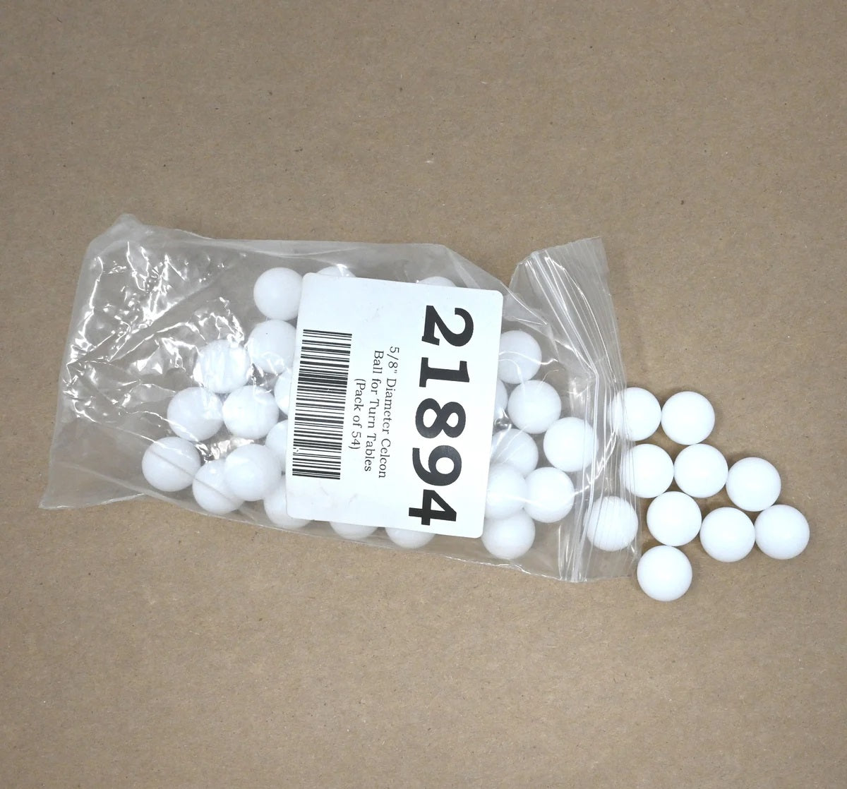 5/8" Diameter Celcon Ball for Turn Tables - 54 Pack