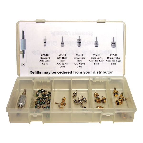 37pc AC Valve Core Assortment with Remover Tool
