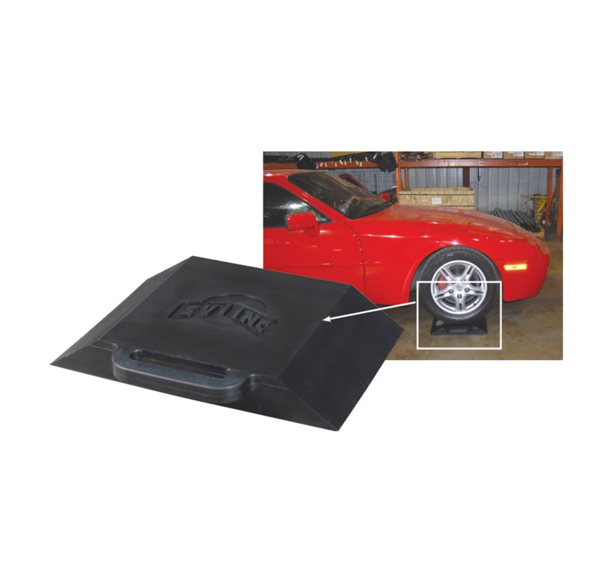 Universal Low Profile Rubber Riser Pad 18" X 12" 2-1/2" Tall - Each