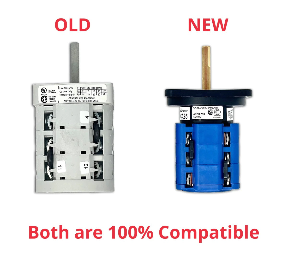 Old Accuturn and Some snap-on Tire Changer Reversing on/off Single Phase Switch