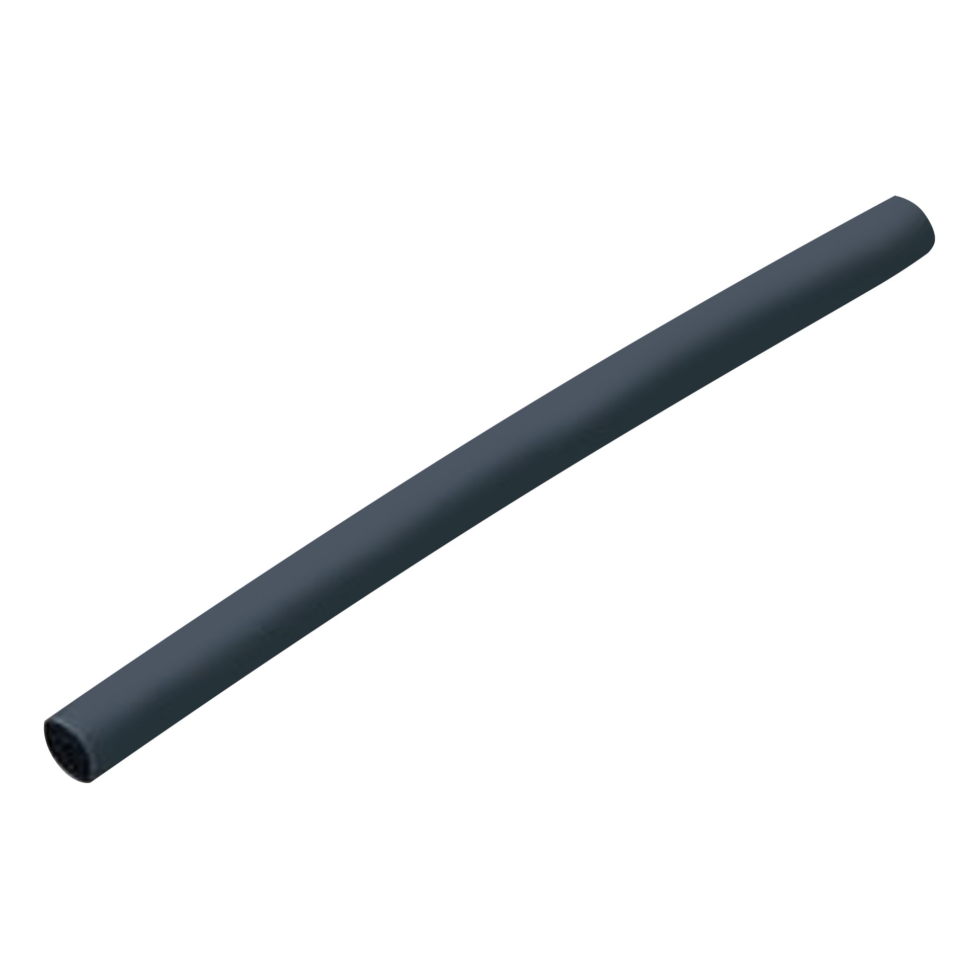 Flexible Thin Single Wall Non-Adhesive Heat Shrink Tubing 2:1 Black 3/8" ID - 25' Ft Spool