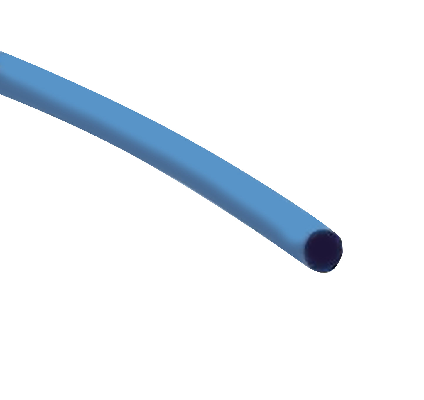 Flexible Thin Single Wall Non-Adhesive Heat Shrink Tubing 2:1 Blue 1/4" ID - 100' Ft Spool