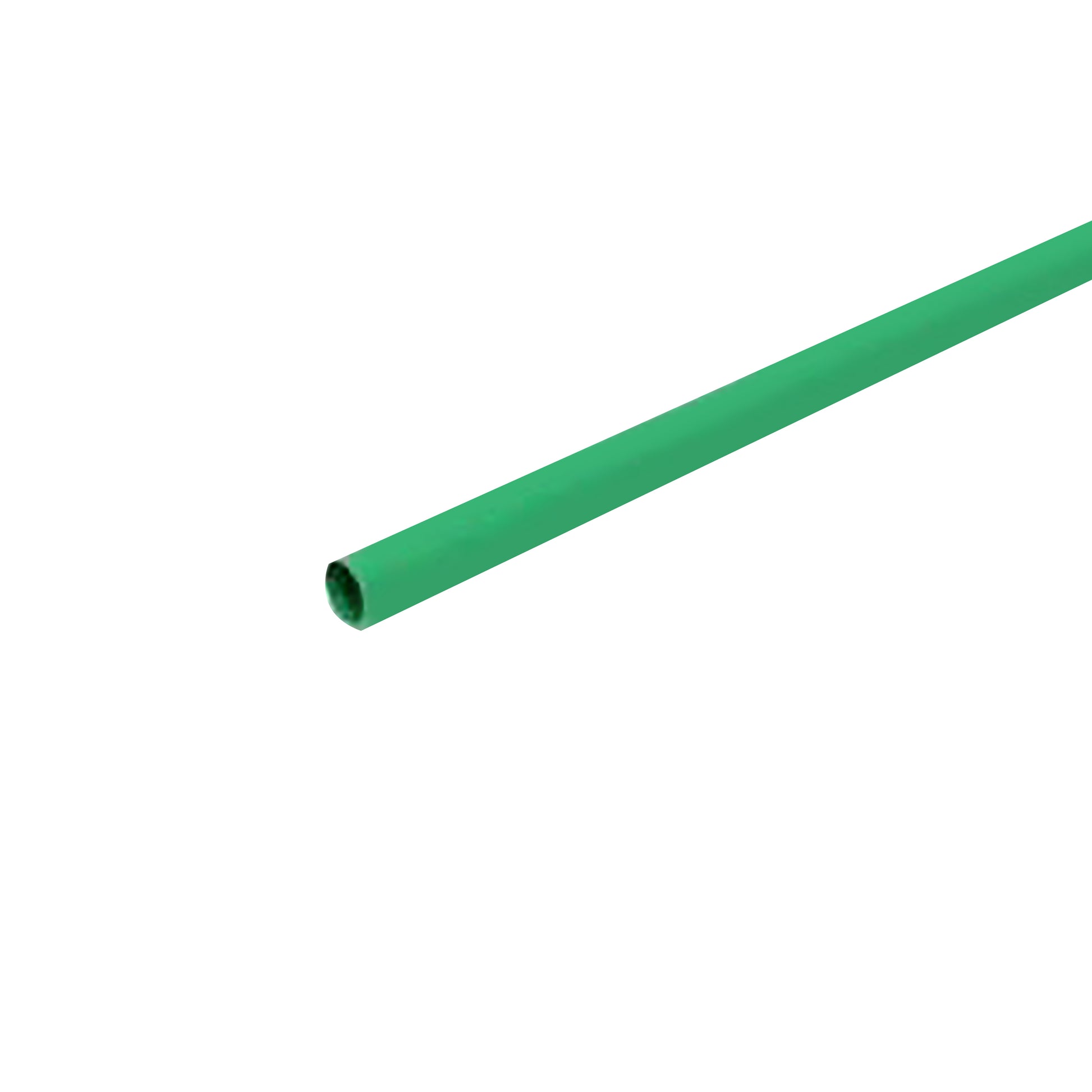 Flexible Thin Single Wall Non-Adhesive Heat Shrink Tubing 2:1 Green 3/8" ID - 25' Ft Spool