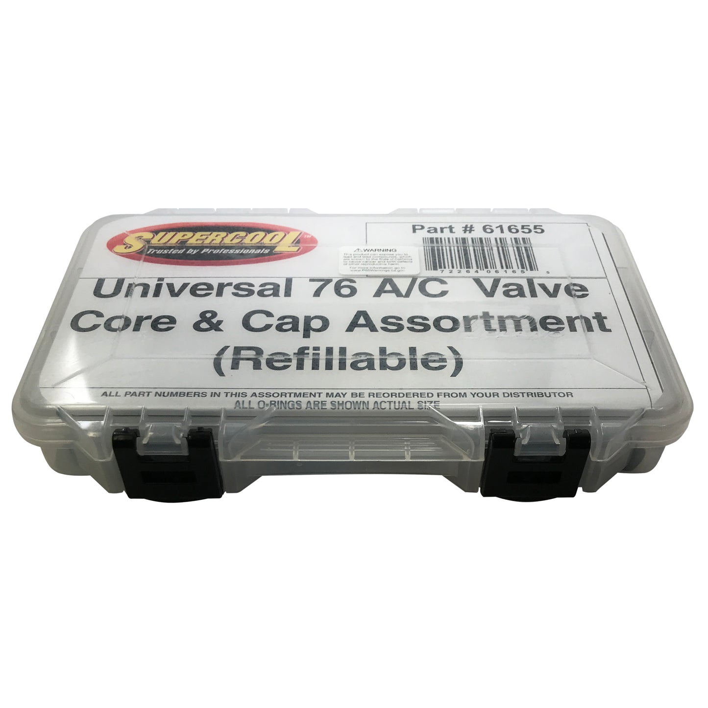Universal 76 A/C Valve Core & Cap Assortment Air Conditioning Kit