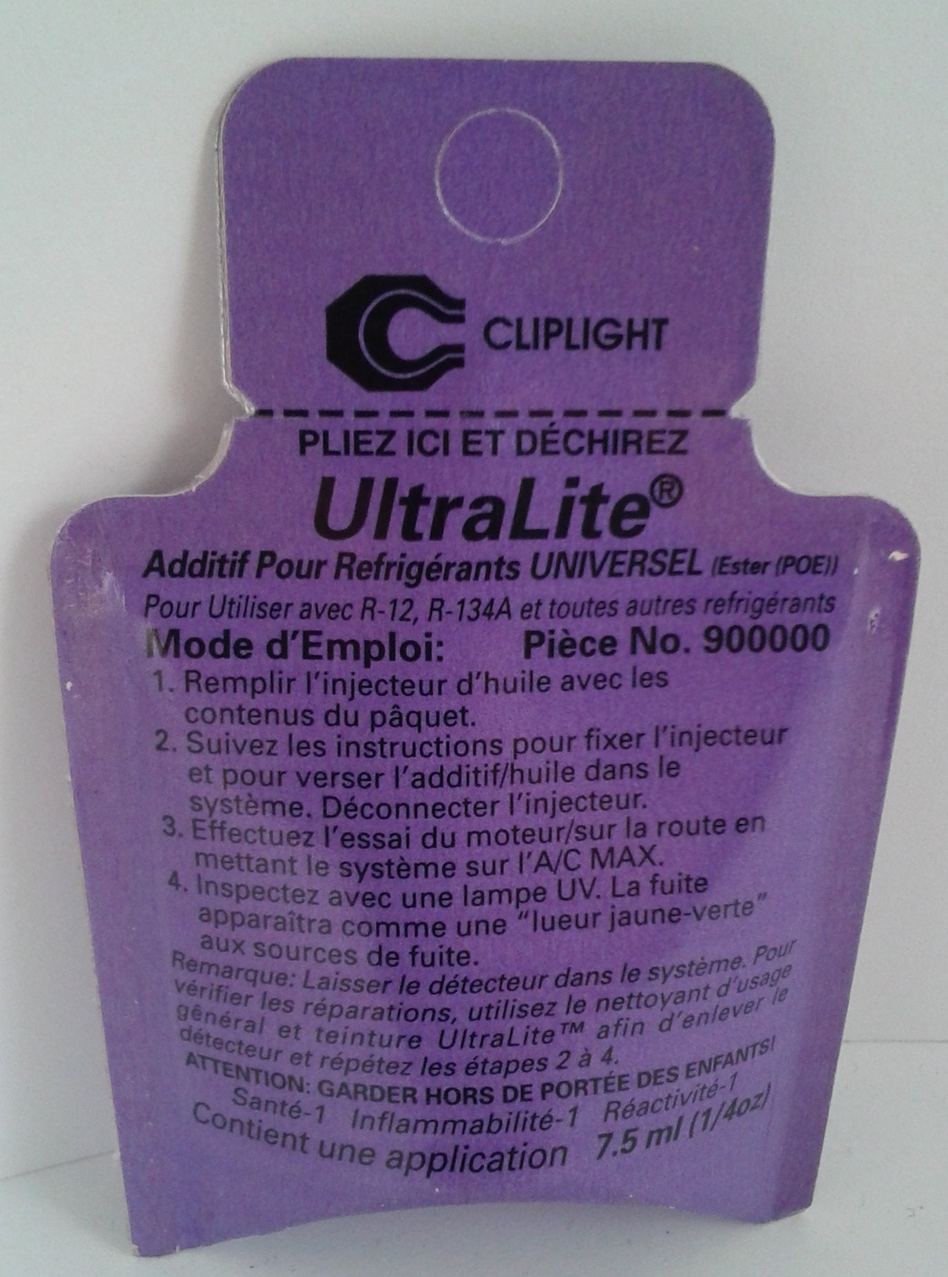 Cliplight Ultralite Universal Refrigerant Additive - 7.5 ml (pillow pack) - each
