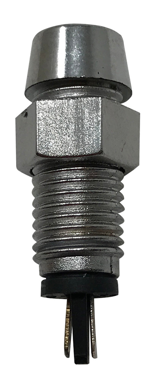 LED Indicator Lights Amber in Chrome Housing 12V LED Fits 8mm hole