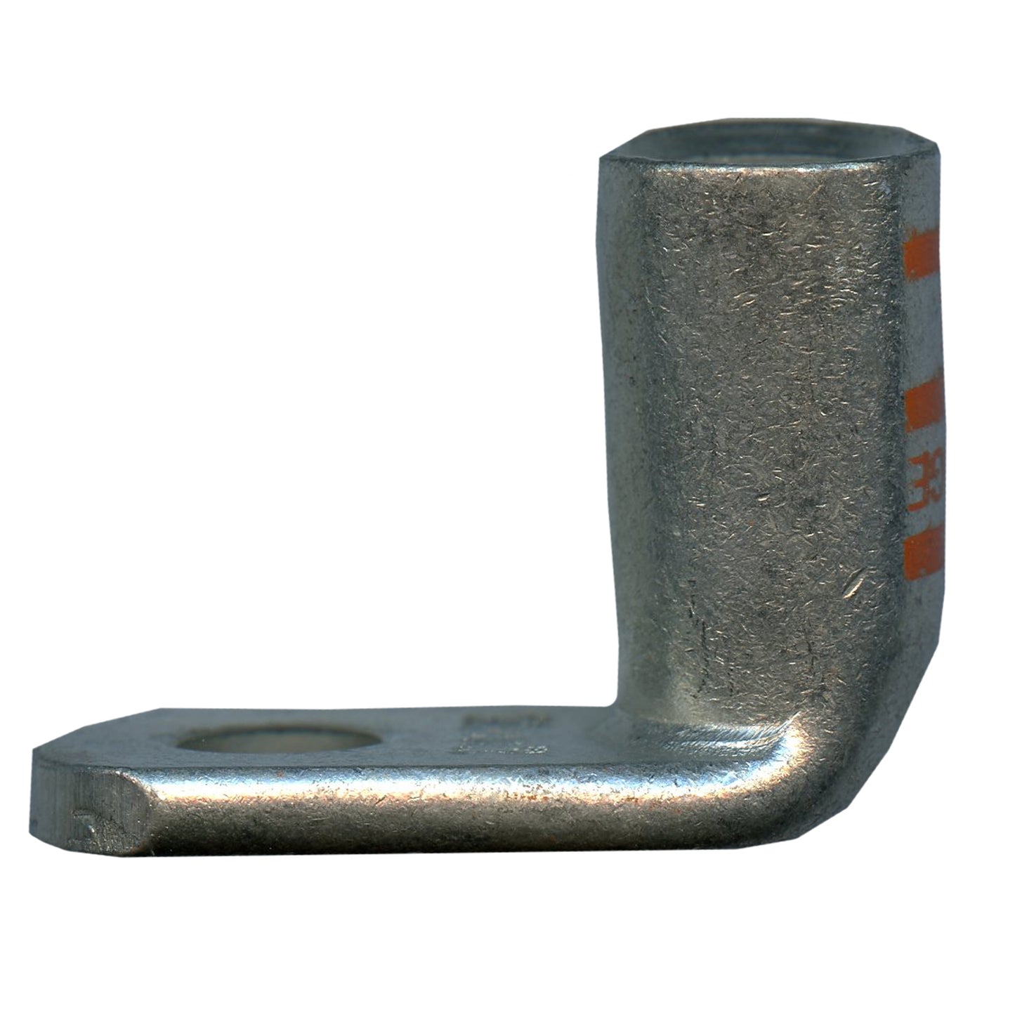 Mega HD Copper Lug - Plated 90-Deg 2/0 AWG 3/8" Stud Orange - 5 Pack