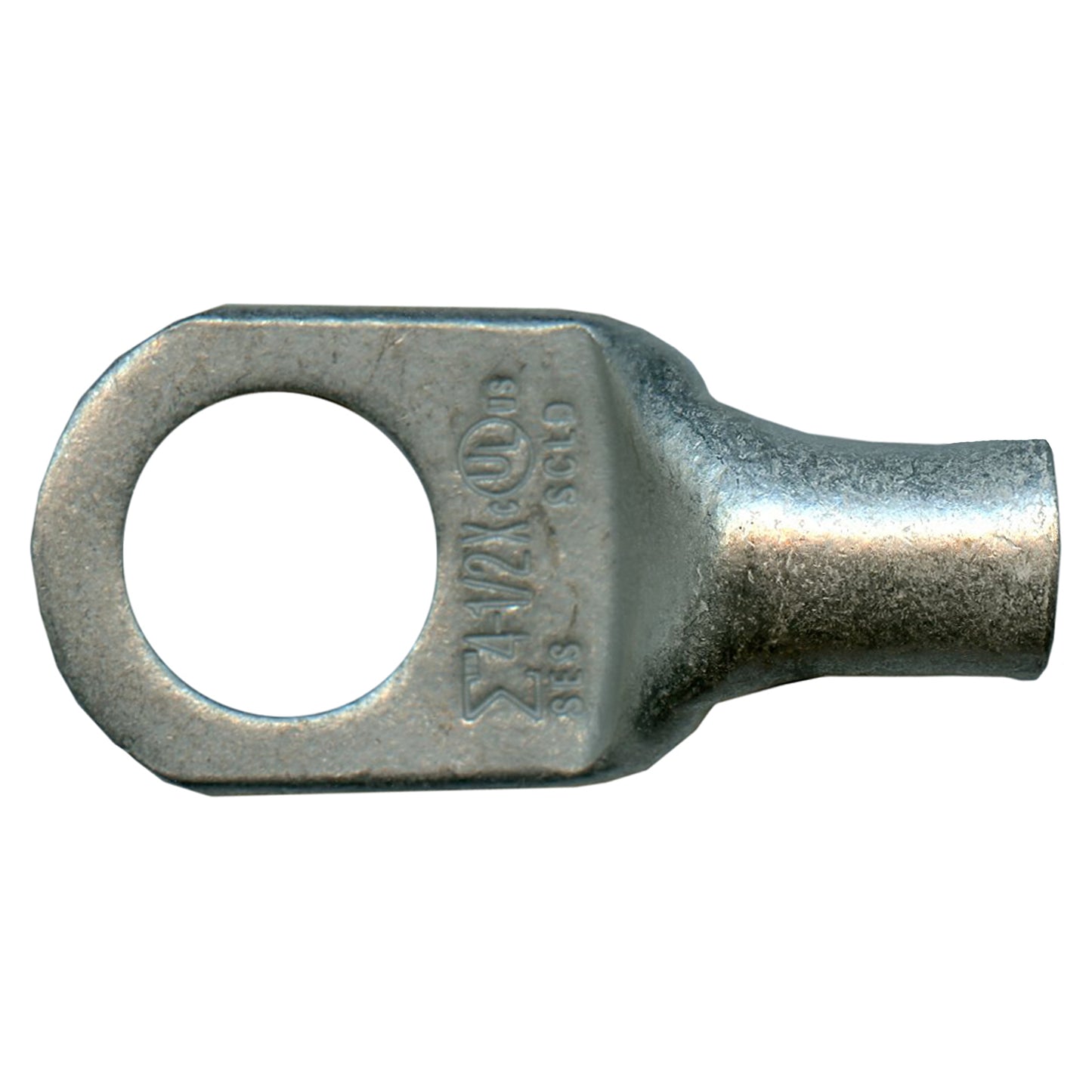 Standard Tinned Copper Lug 4 AWG 1/2" Ring Size - 10 Pack