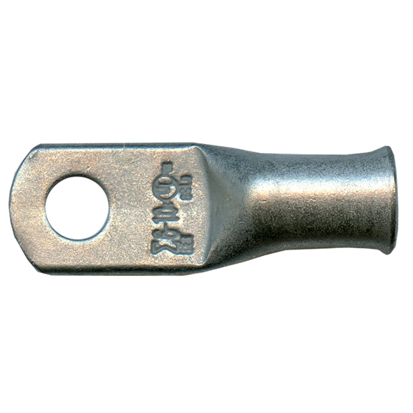 Standard Tinned Copper Lug 6 AWG #10 Ring Size - 10 Pack