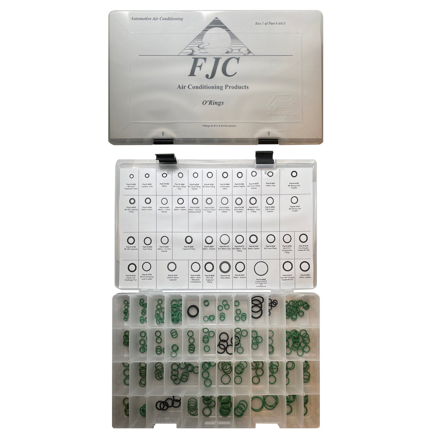 637 Piece Professional A/C Maintenance Assortment Kit - Over 131 Service Parts