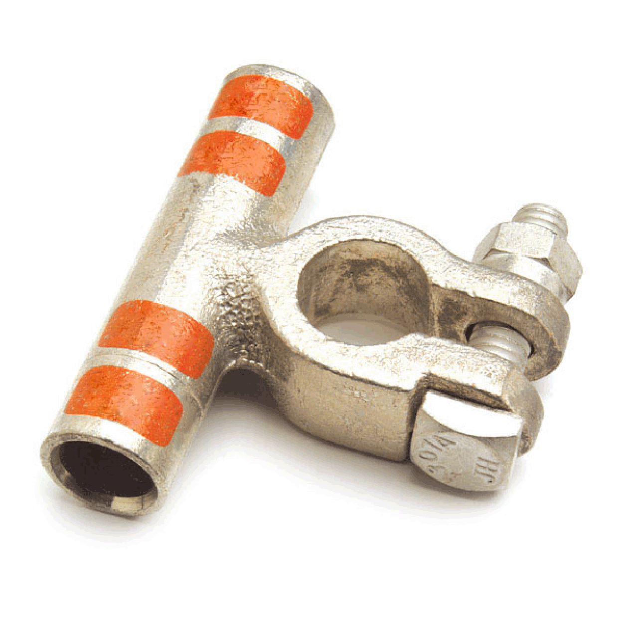 Flag Style 90 Degree Right Angle Battery Terminal 2/0 Gauge - Positive
