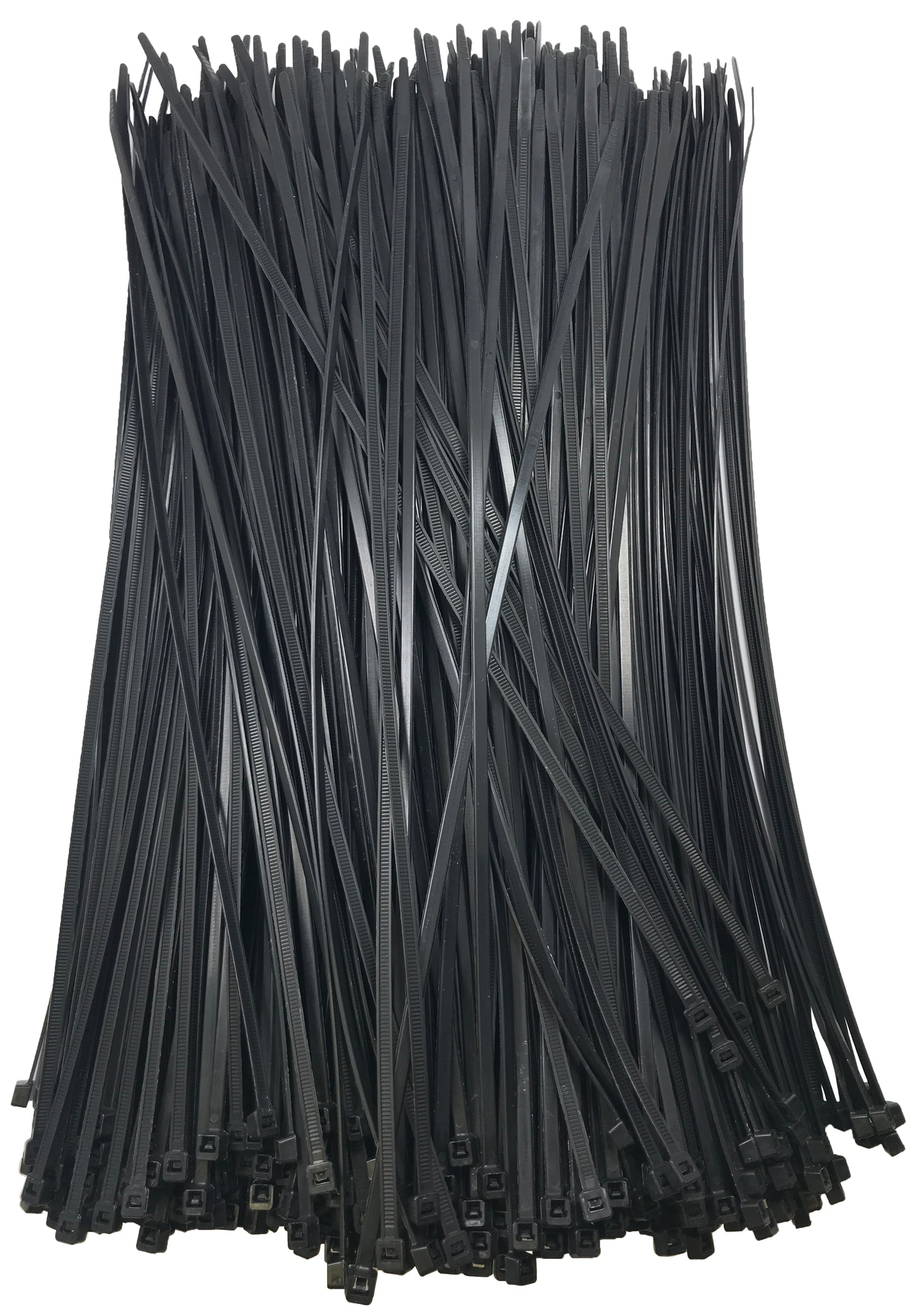 2500 Piece Black Nylon 4" - 14" Inch Cable Tie Assortment Zip Wire Wraps Shop Kit - USA MADE