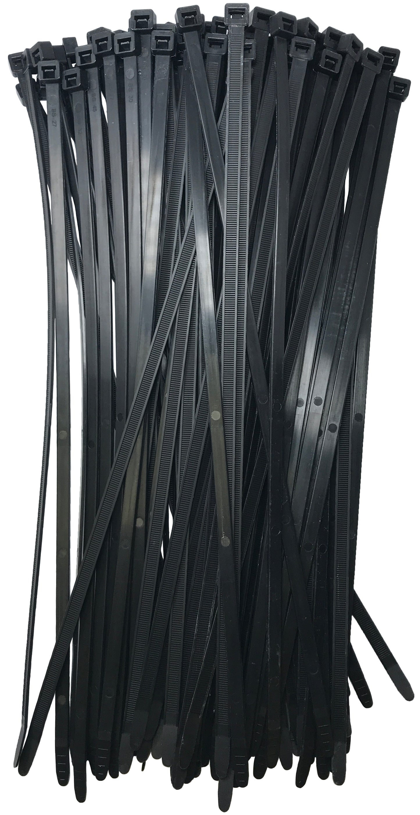 600 Piece Black Nylon 4" to 15" Inch Cable Zip Tie Assortment Ki