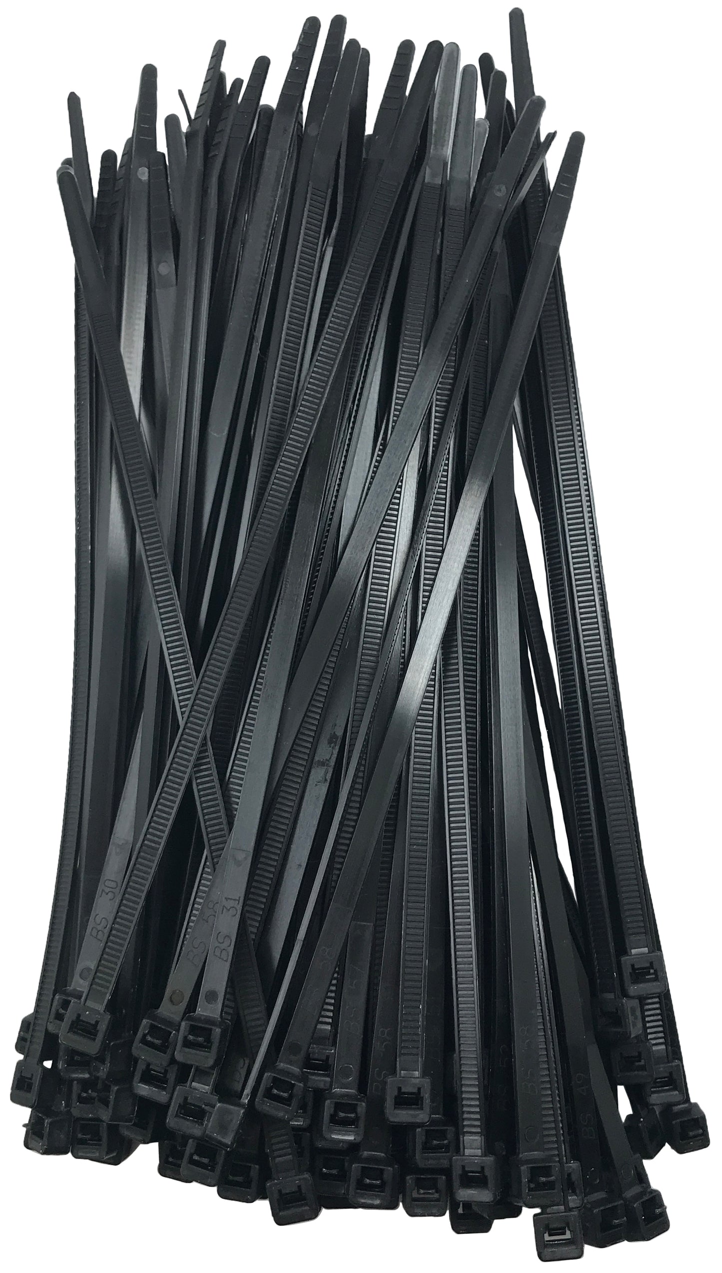 Releasable Black 7" Inch Cable Ties 50 lbs - 100 Pack