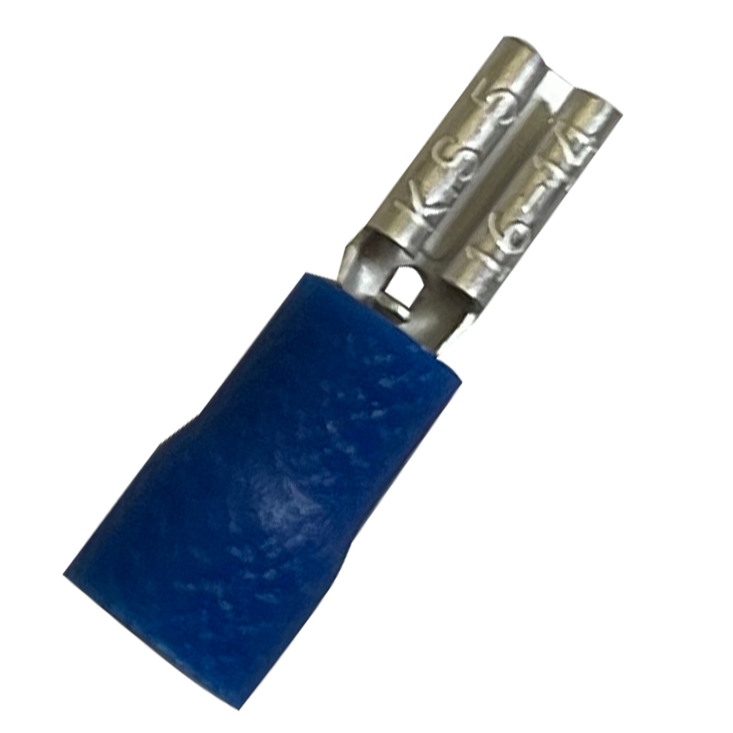 Vinyl Insulated Blue Female Quick Disconnect Connector 16-14 Gauge .110 Tab - 100 Pack