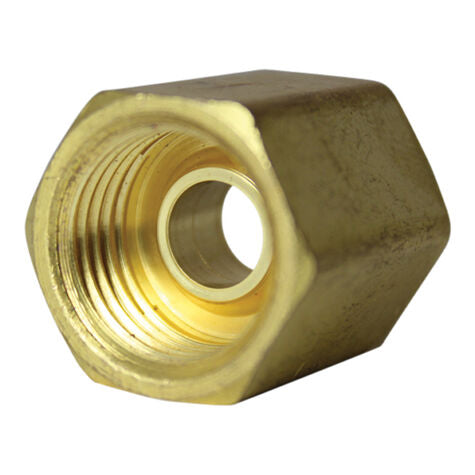 Brake Line Union Invert Flare Tube Nut 3/8" x 5/8" - 18 TPI - 10 Pack