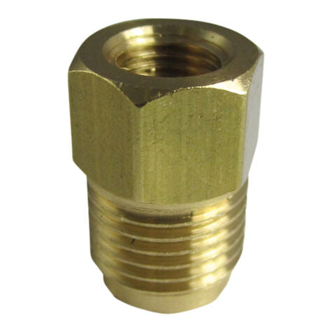 Brass Brake Line Adapters 3/16" (3/8" -24) 3/16" (9/16" -18) - Each