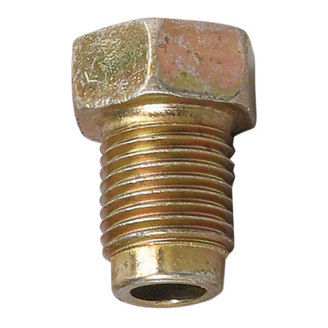 Gold Bubble Flare Tube Nut - 3/16" x 10 MM x 1 TPI Ford - 10 Pack
