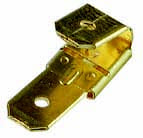 Double Male Single Female Connector Adapter 1/4 Inch Tab - 100 Pack
