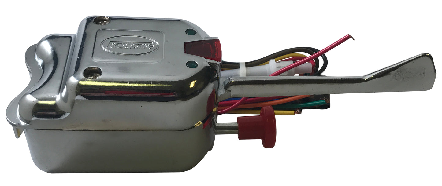 Universal Turn Signal Switch 7 Wire W/ Indicator Light & Emergency Flasher Button