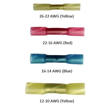 400 Piece Heat Shrink & Crimp Butt Connector Assortment Kit
