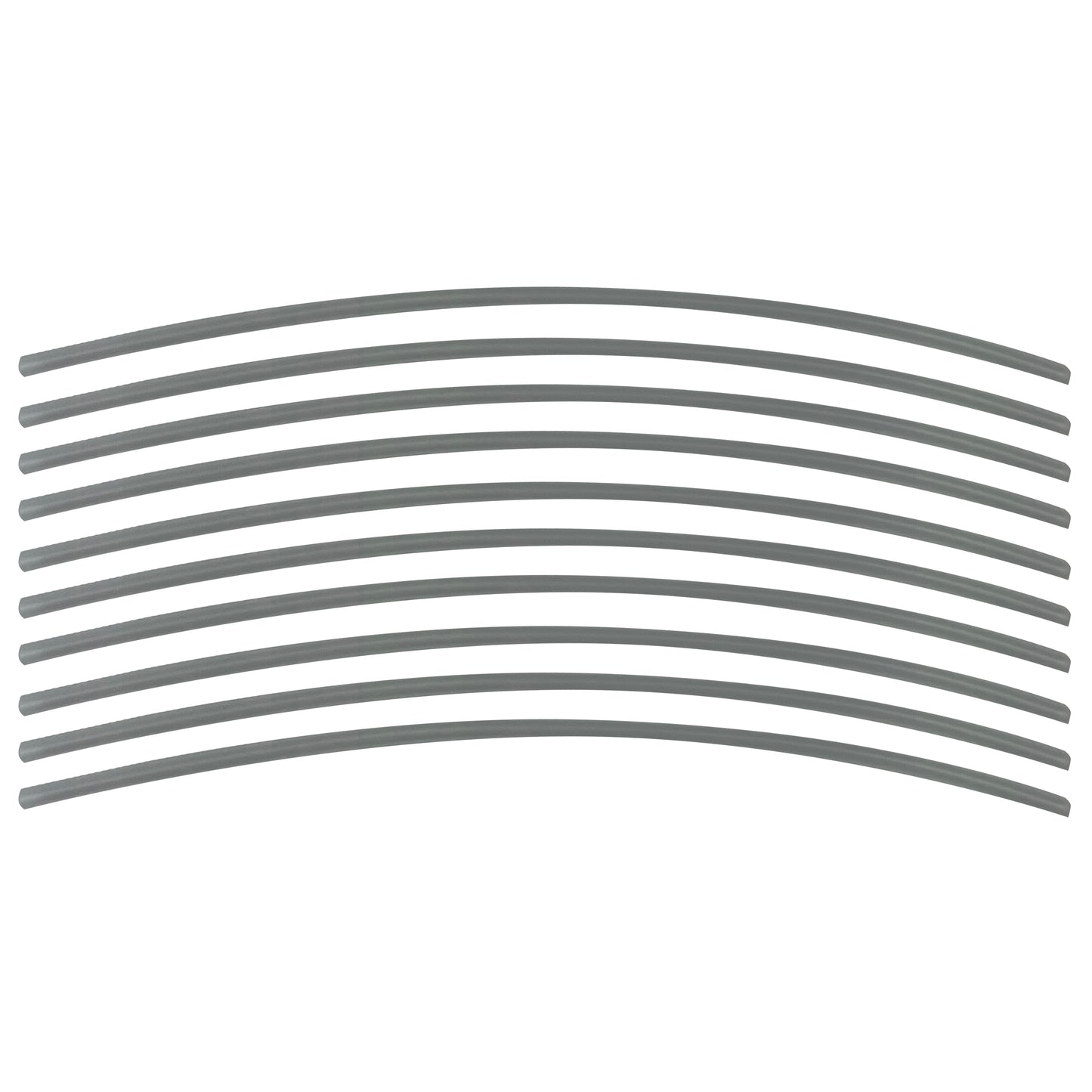 Flexible Thin Single Wall Non-Adhesive Heat Shrink Tubing 2:1 Clear 3/32" ID - 12" Inch 10 Pack