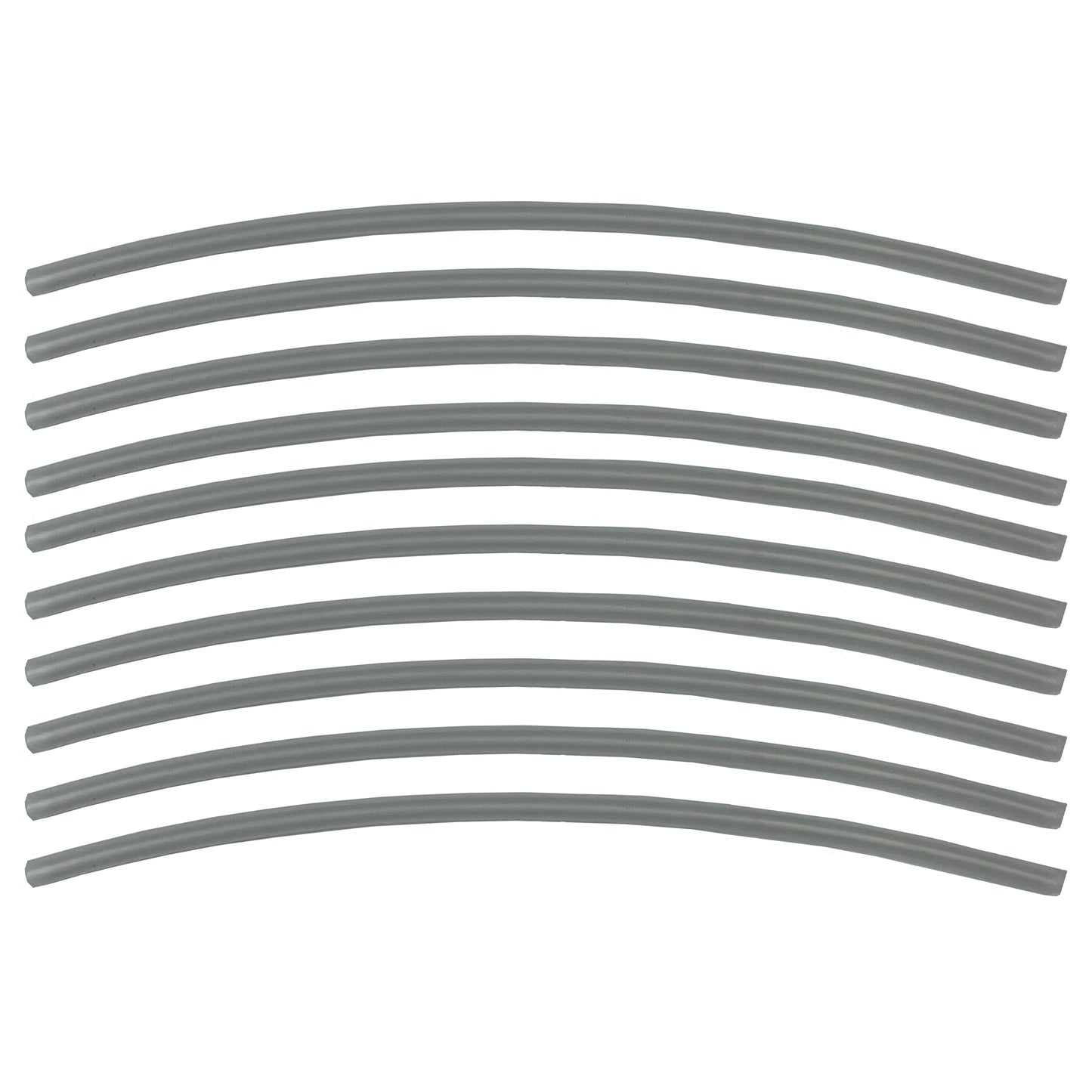Flexible Thin Single Wall Non-Adhesive Heat Shrink Tubing 2:1 Clear 1/8" ID - 12" Inch 10 Pack
