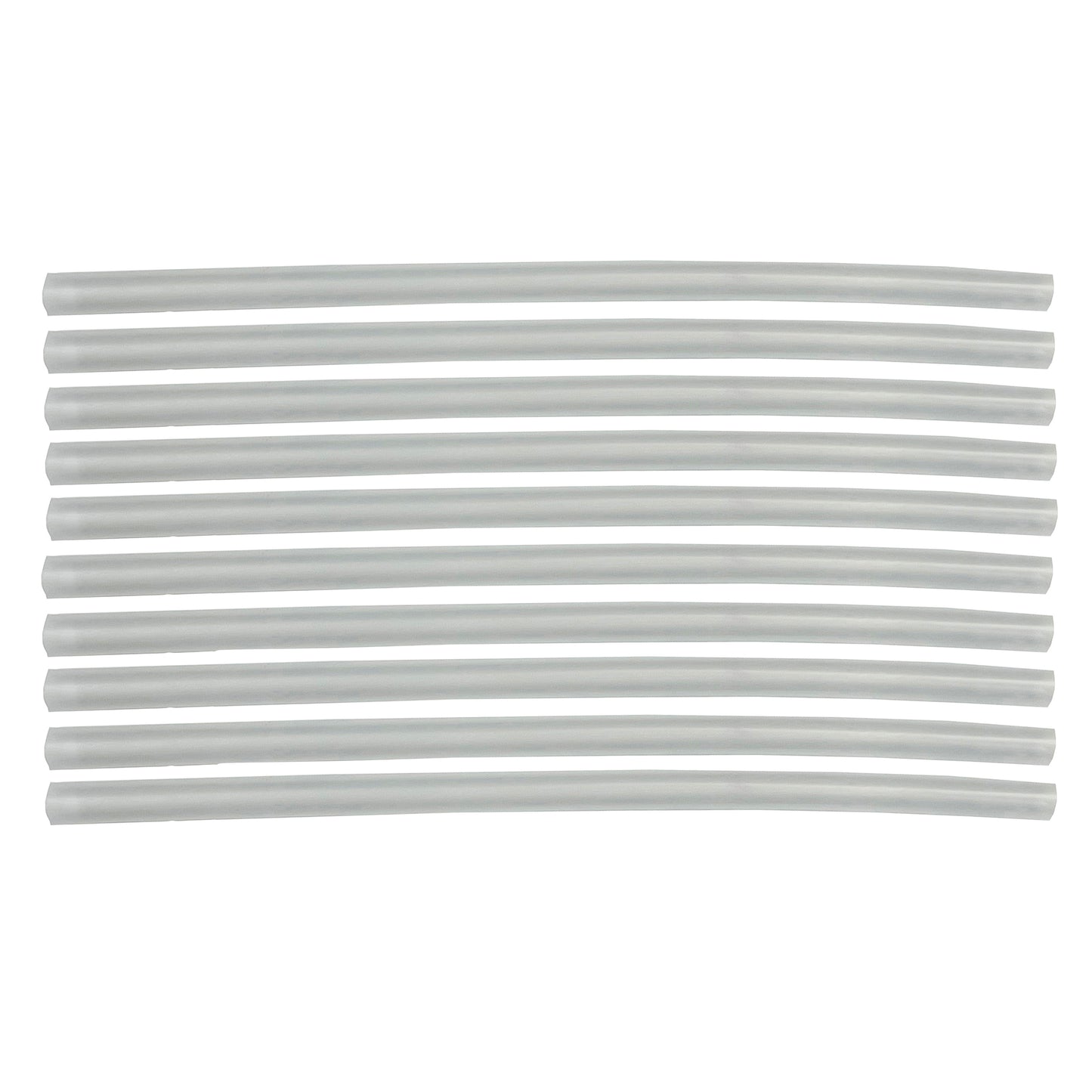 Flexible Thin Single Wall Non-Adhesive Heat Shrink Tubing 2:1 Clear 3/16" ID - 12" Inch 10 Pack