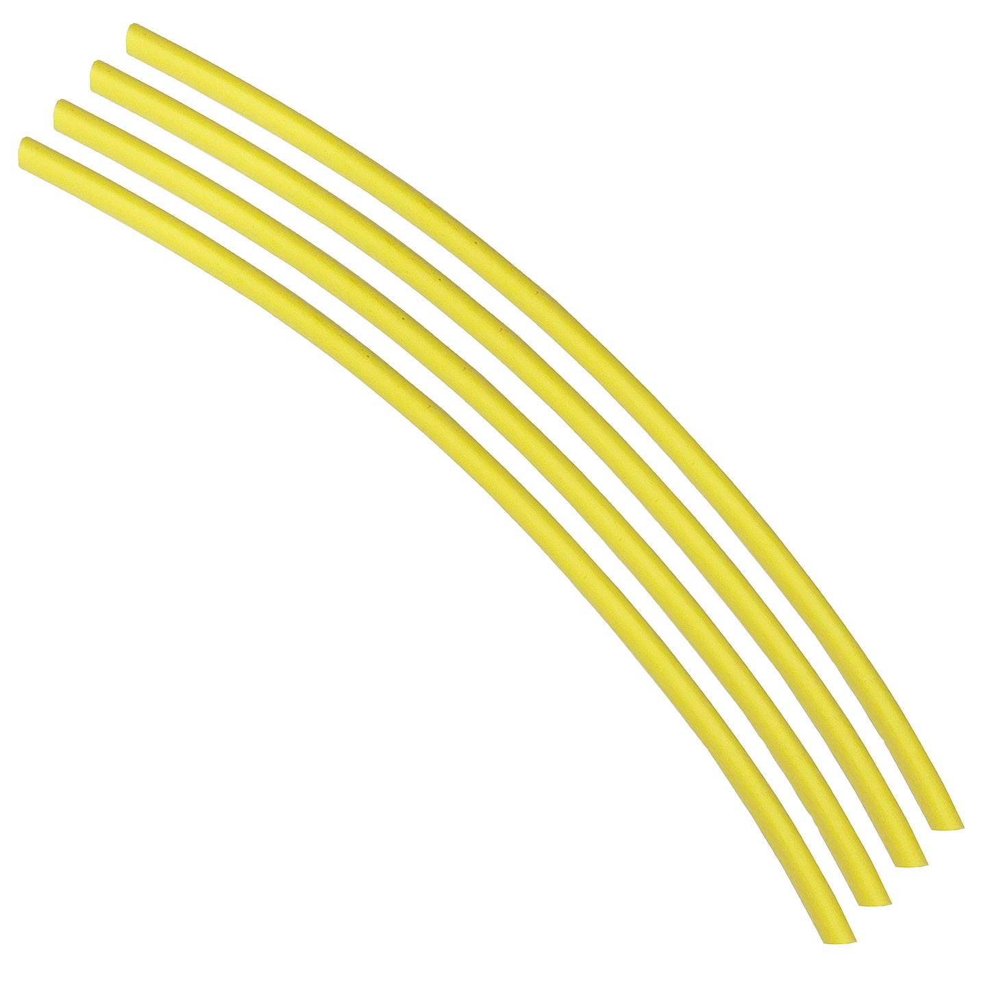 Flexible Thin Single Wall Non-Adhesive Heat Shrink Tubing 2:1 Yellow 3/16" ID - 100' Ft Spool