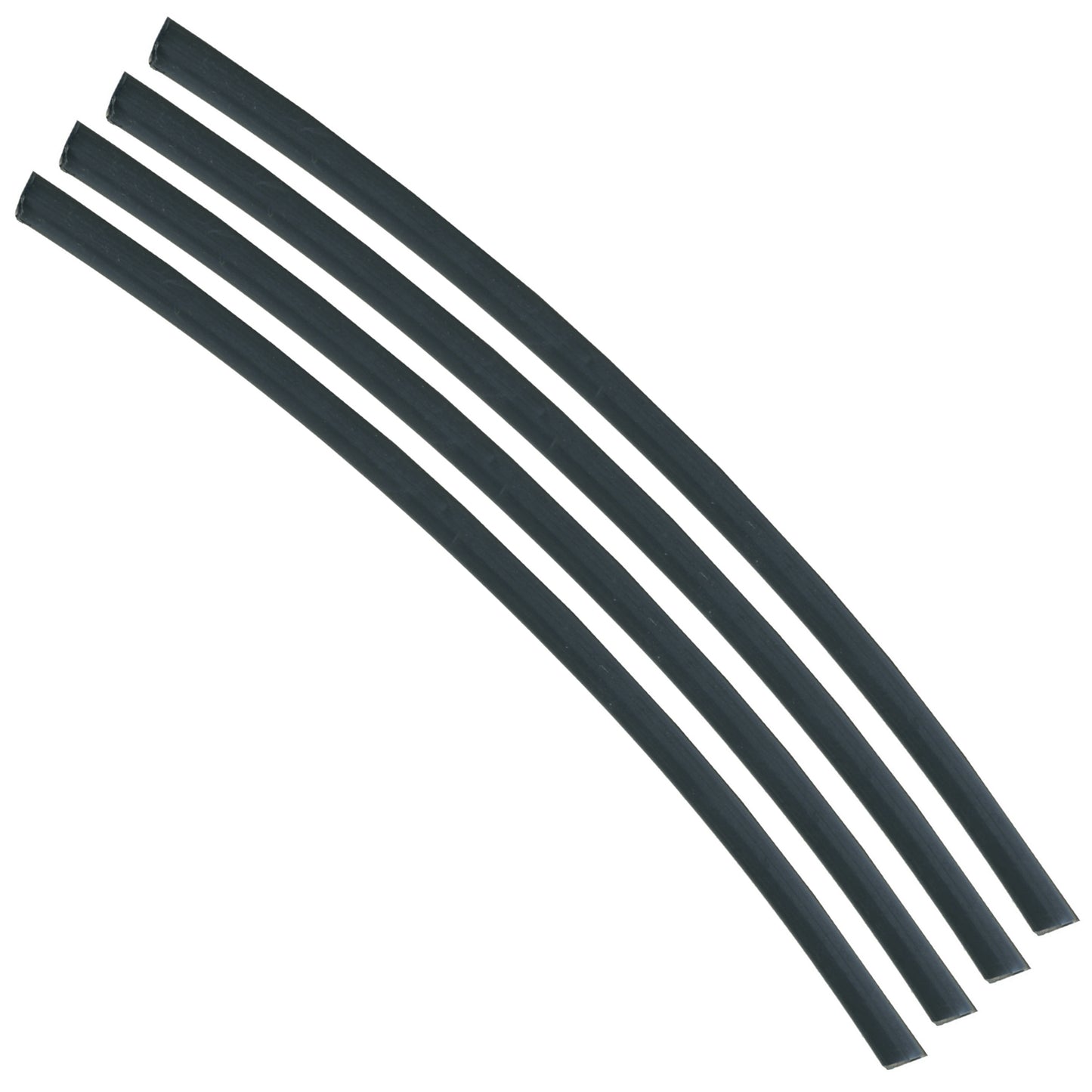 Flexible Thin Single Wall Non-Adhesive Heat Shrink Tubing 2:1 Black 1/4" ID - 25' Ft Spool