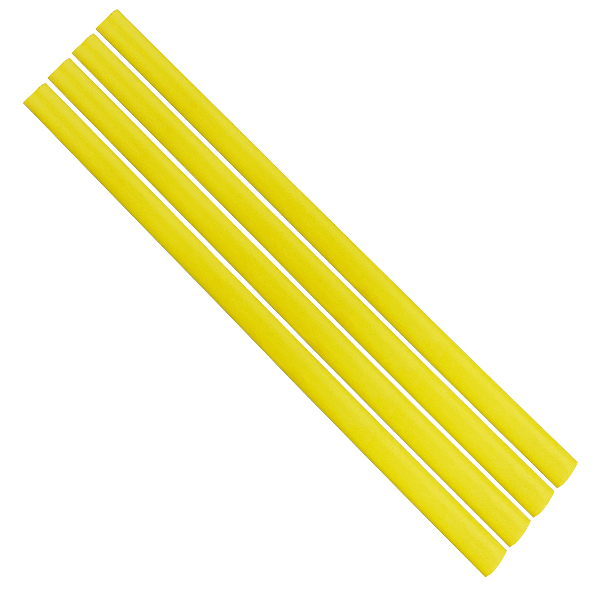 Flexible Thin Single Wall Non-Adhesive Heat Shrink Tubing 2:1 Yellow 3/8" ID - 100' Ft Spool
