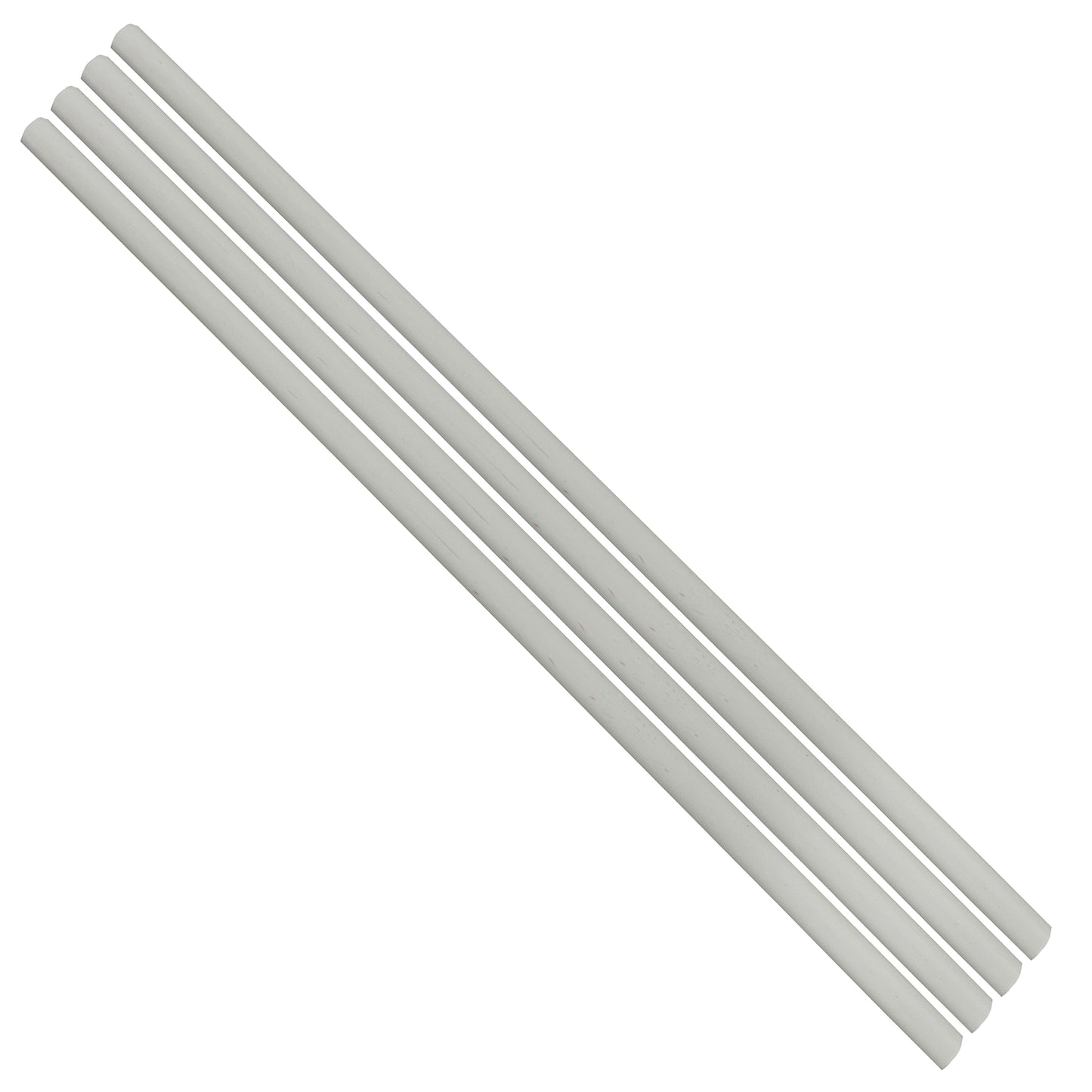 Flexible Thin Single Wall Non-Adhesive Heat Shrink Tubing 2:1 White 1/2" ID - 48" Inch 4 Pack