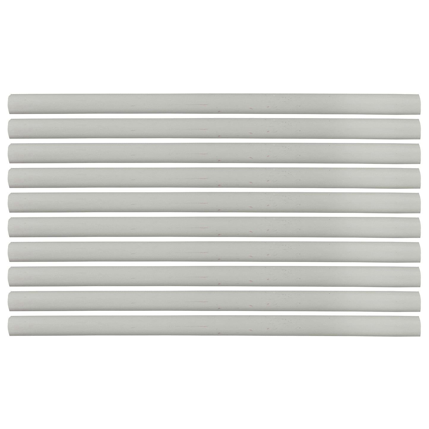 Flexible Thin Single Wall Non-Adhesive Heat Shrink Tubing 2:1 White 3/4" ID - 12" Inch 10 Pack