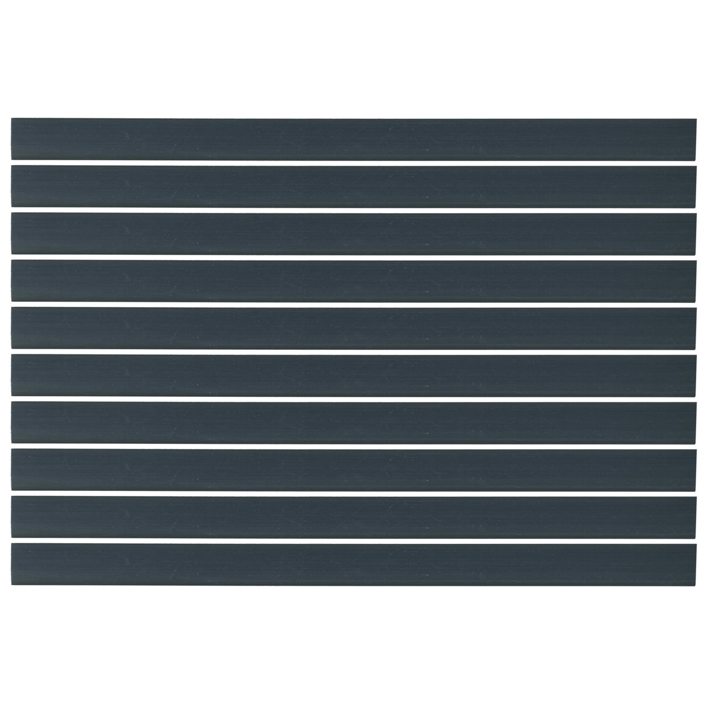 Flexible Thin Single Wall Non-Adhesive Heat Shrink Tubing 2:1 Black 1" ID - 12" Inch 10 Pack