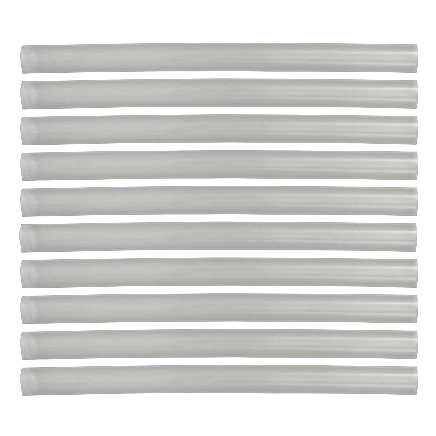 Flexible Thin Single Wall Non-Adhesive Heat Shrink Tubing 2:1 Clear 1" ID - 12" Inch 10 Pack