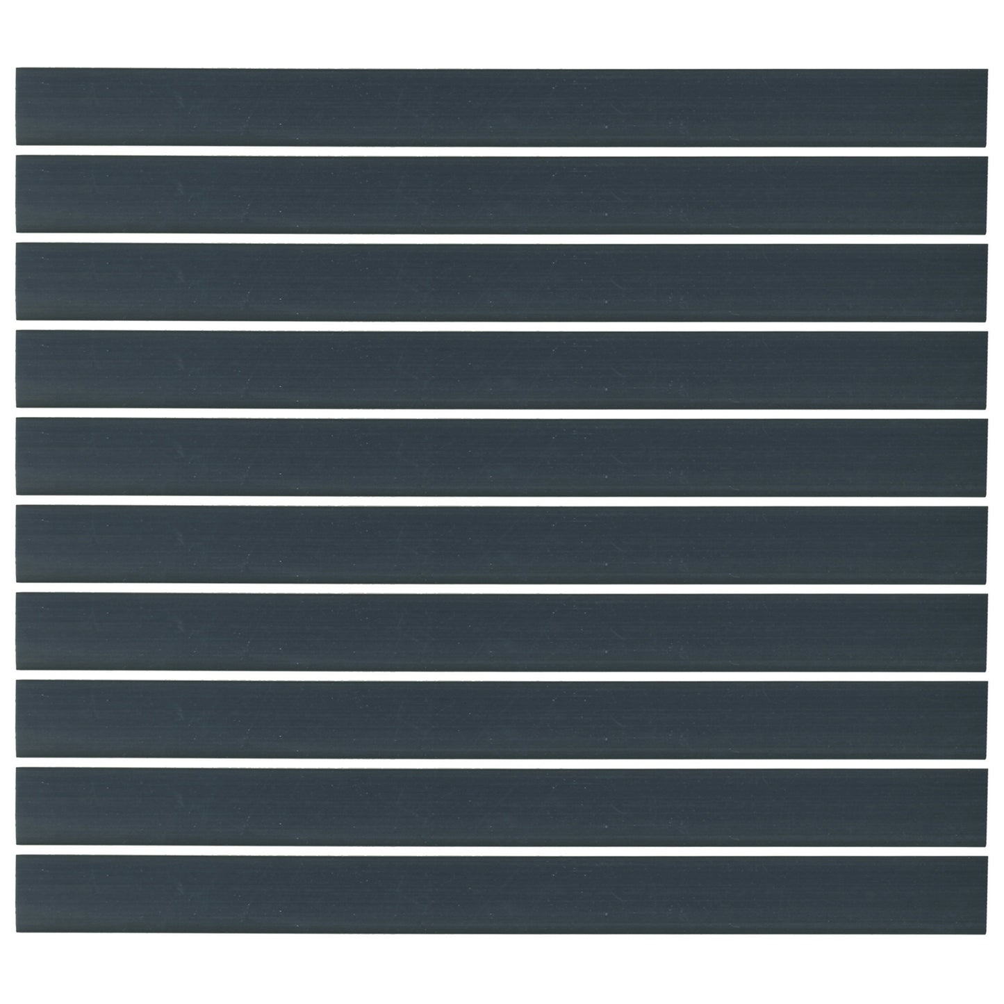Flexible Thin Single Wall Non-Adhesive Heat Shrink Tubing 2:1 Black 3" ID - 12" Inch 10 Pack