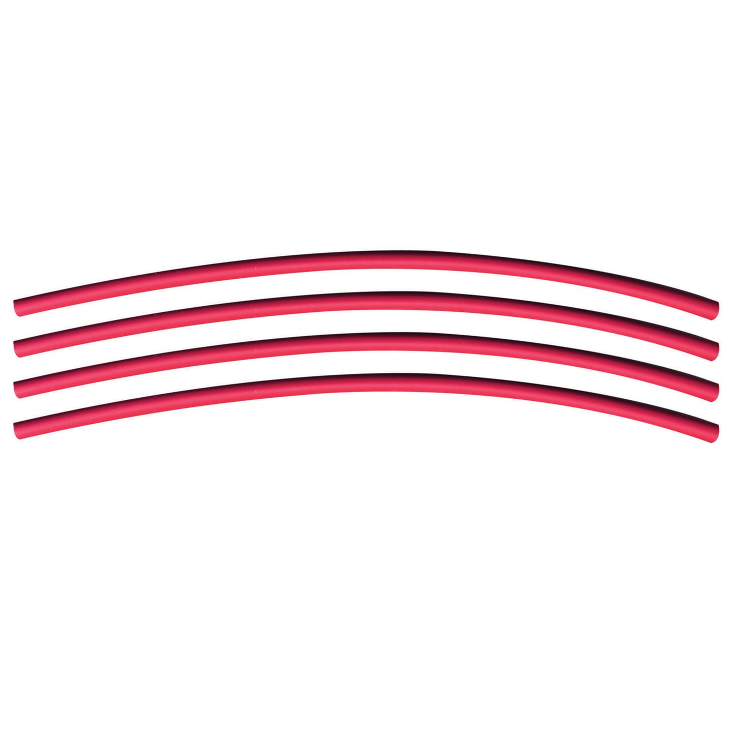 Flexible Dual Wall Adhesive-lined Heat Shrink Tubing 3:1 Red 1/8" ID - 12" Inch 4 Pack