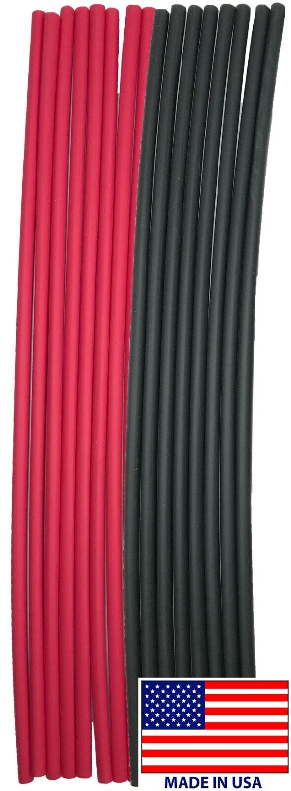 3/16" ID Heat Shrink Tubing - 3:1 Ratio - Dual Wall Adhesive - 12" Length - 16 Pack