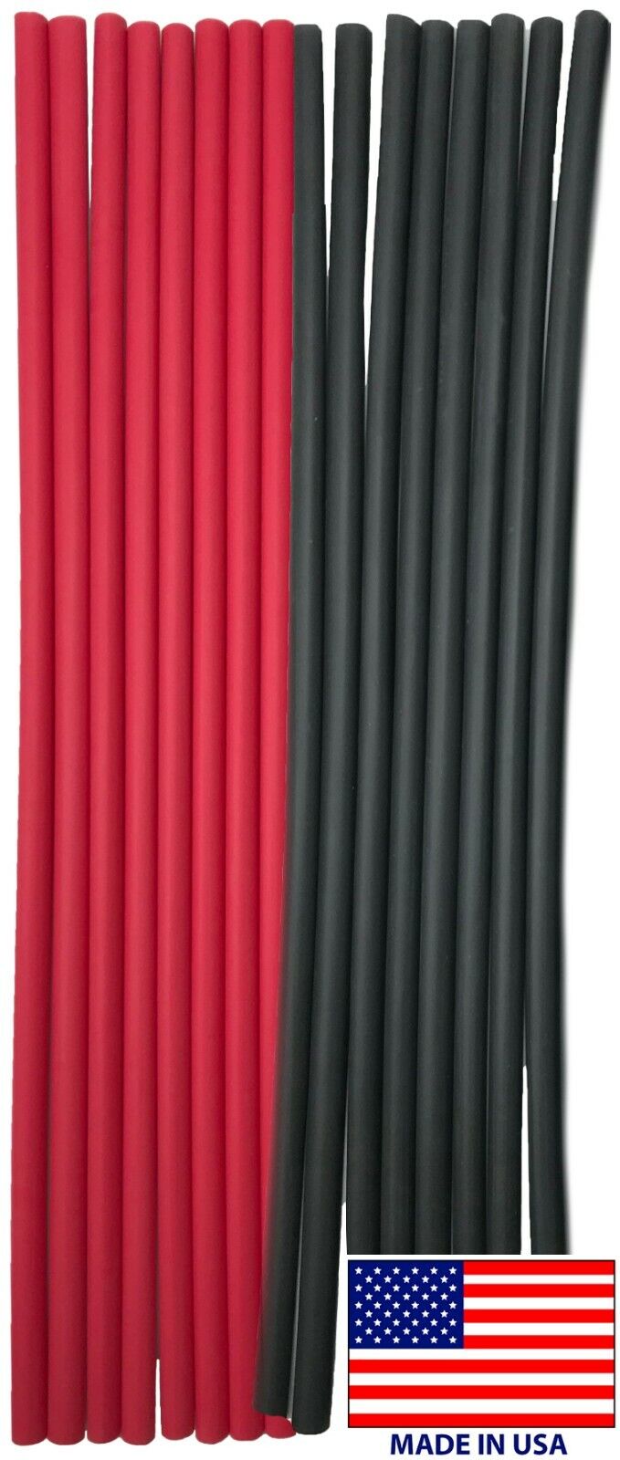 1/4" ID Heat Shrink Tubing - 3:1 Ratio - Dual Wall Adhesive - 12" Length - 16 Pack