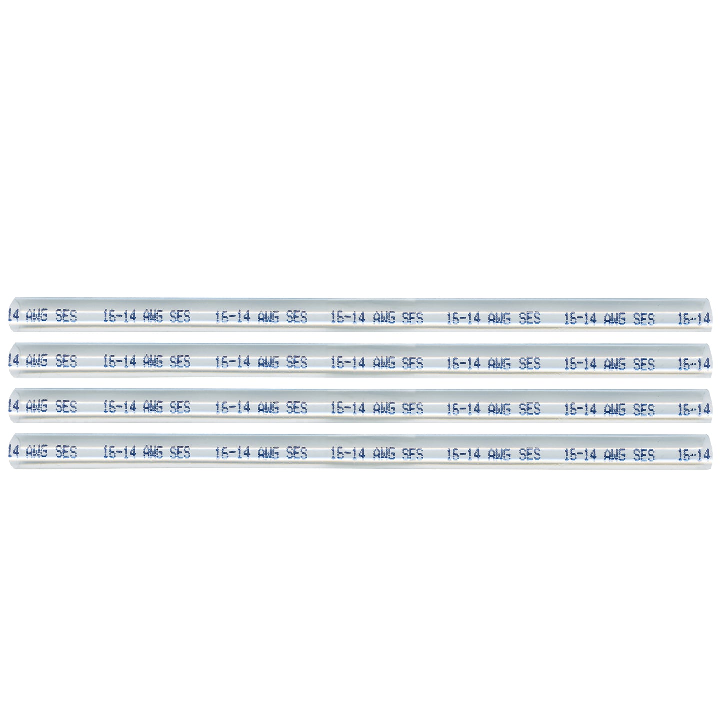 Tinted Semi-Rigid Adhesive-lined Heat Shrink Tubing 3:1 Clear .115" ID 24-22 AWG - 12" Inch 4 Pack