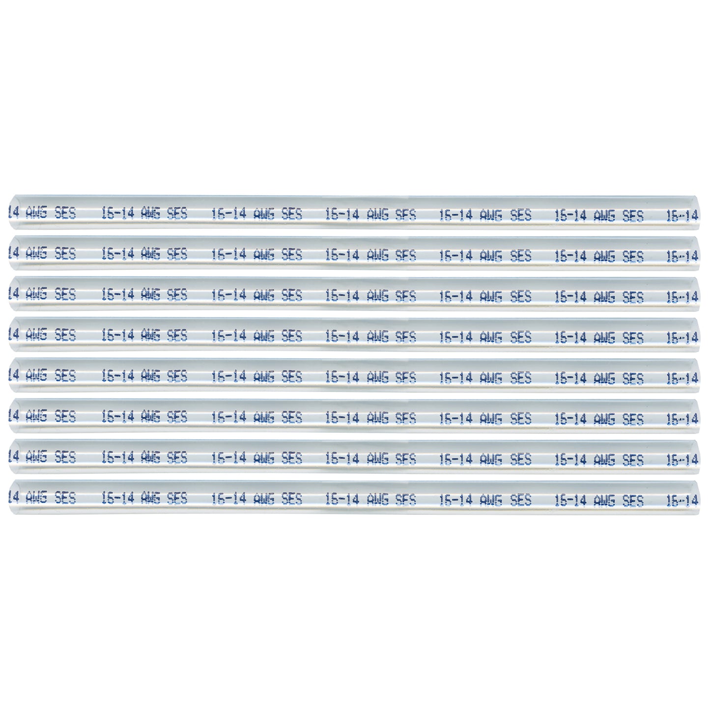 Crystal Clear Dual Wall Adhesive-Lined Heat Shrink Tubing 3:1 260" ID 16-14 AWG - 6" Inch 8 Pack